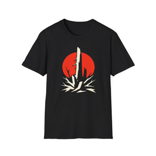 Bare Tree Against Red Sunset Unisex T-Shirt